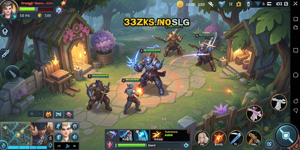 Gameplay menantang dalam dunia strategi SLG.