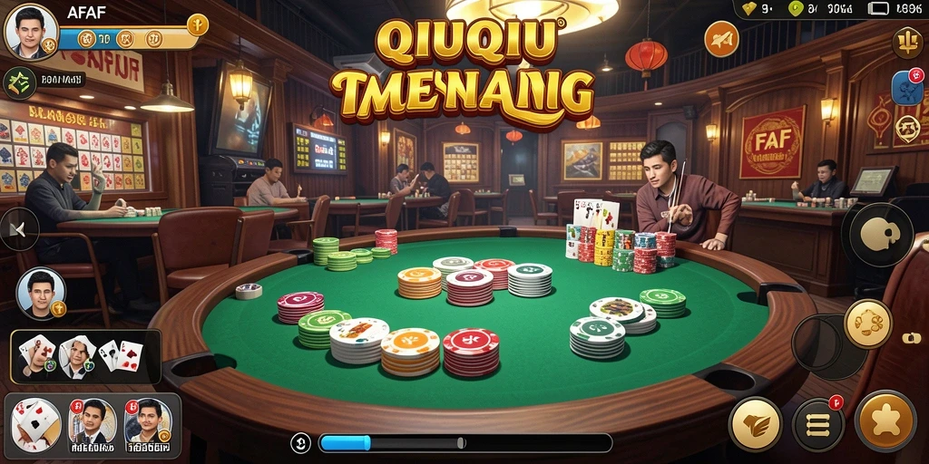 Tampilan gameplay QiuQiu yang mendebarkan dalam AFAF.
