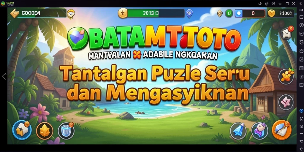 Tampilan gameplay BATAMTOTO yang penuh dengan tantangan puzzle.