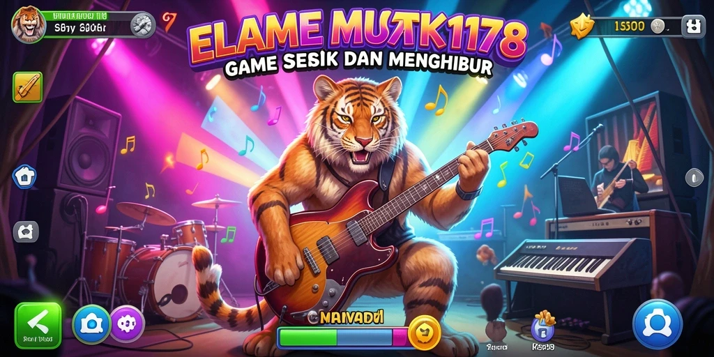 Tampilan gameplay ELANG178 yang menarik dengan lagu-lagu seru.