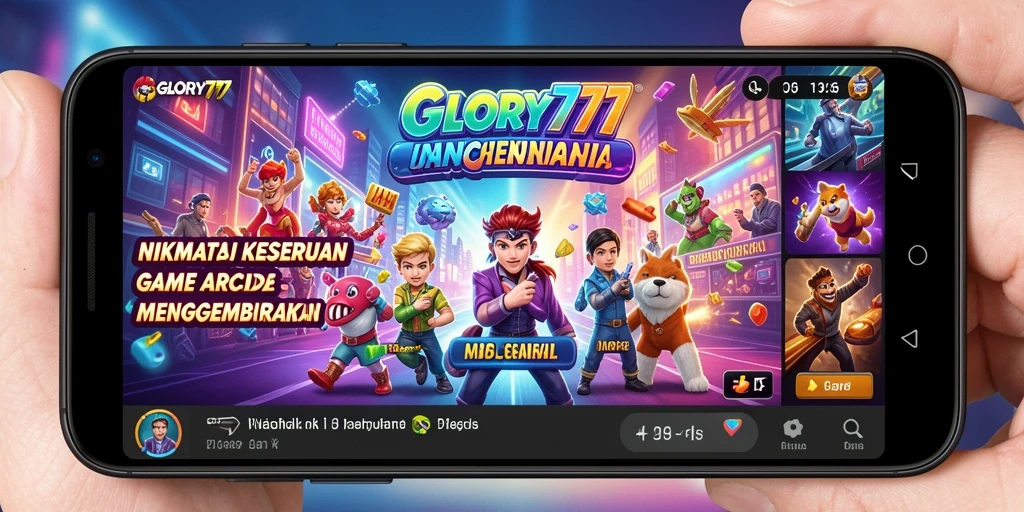 Screenshot gameplay GLORY777 menampilkan aksi seru permainan arcade.