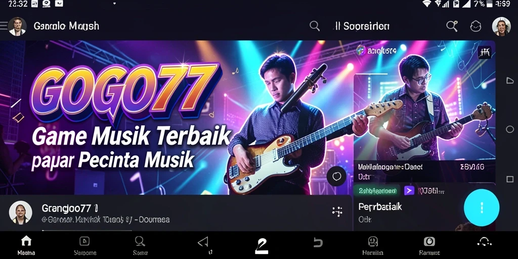 Gameplay seru GOGO77 dengan berbagai lagu menarik dan tantangan.
