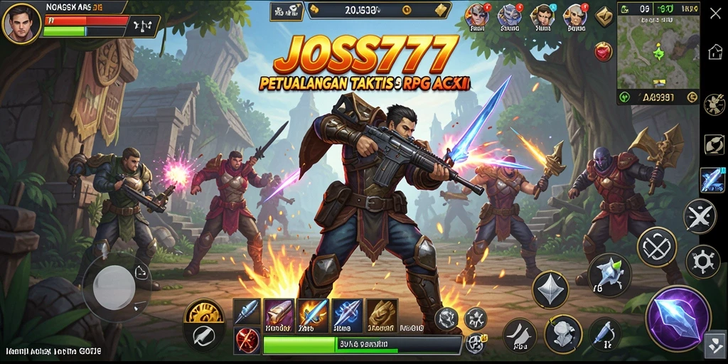 Tampilan gameplay ARPG JOSS777 dengan pertarungan yang mendebarkan dan grafis memukau.