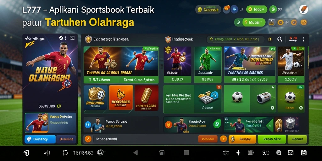Screenshot L777 menampilkan pengalaman taruhan olahraga yang seru dan interaktif.
