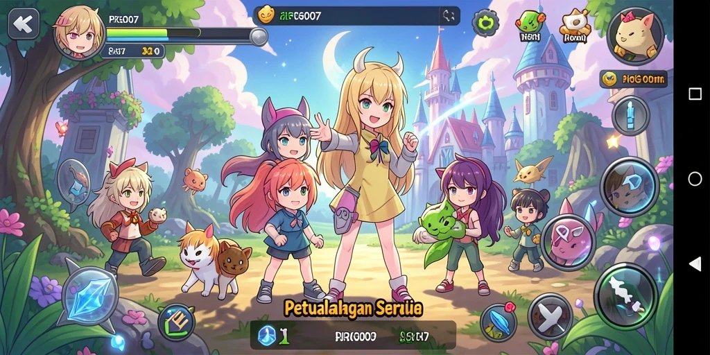 Gameplay seru dan karakter Anime menarik di PRG007.