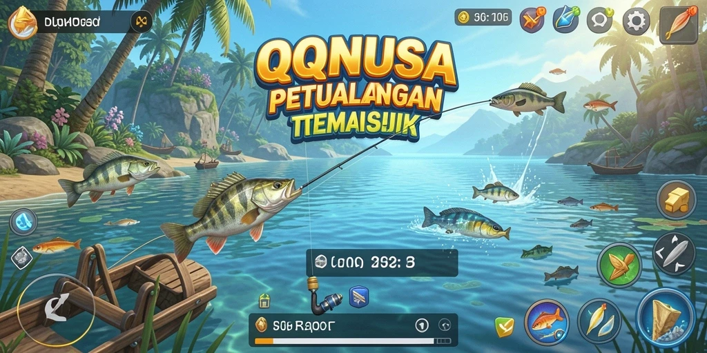 Tangkapan ikan yang spektakuler dalam gameplay QQNUSA.