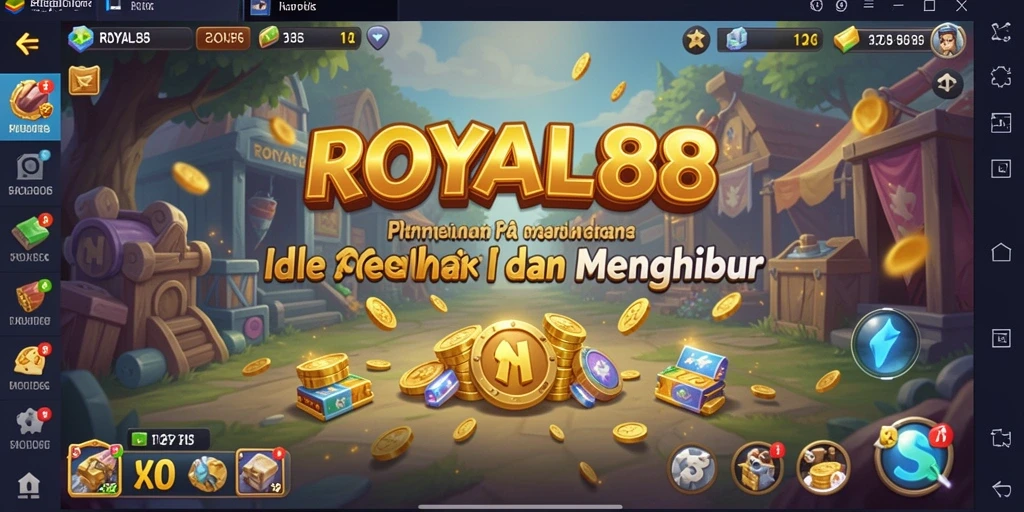 Screenshot gameplay ROYAL88 menunjukkan keindahan grafis dan mekanisme permainan Idle.
