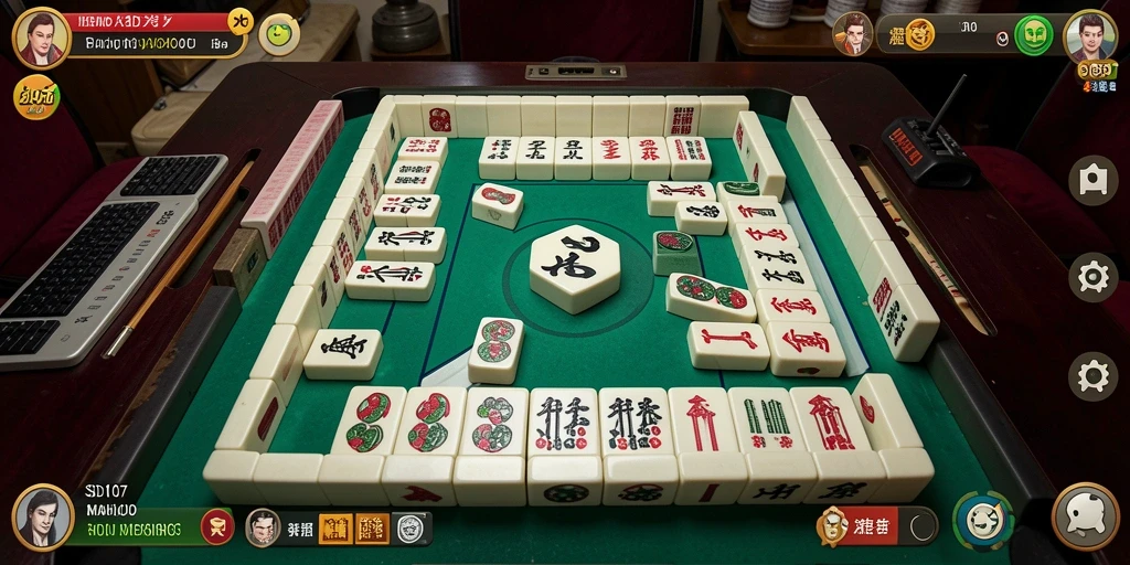 Screenshot gameplay yang menarik dari SD107 Mahjong.