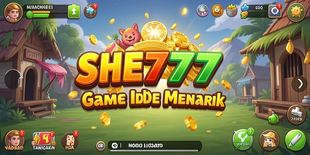 Tampilan menarik gameplay SHE777 dengan mekanisme Idle yang santai dan seru.