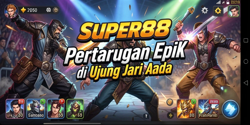 Gameplay seru dalam SUPER88 dengan pertarungan yang mendebarkan.