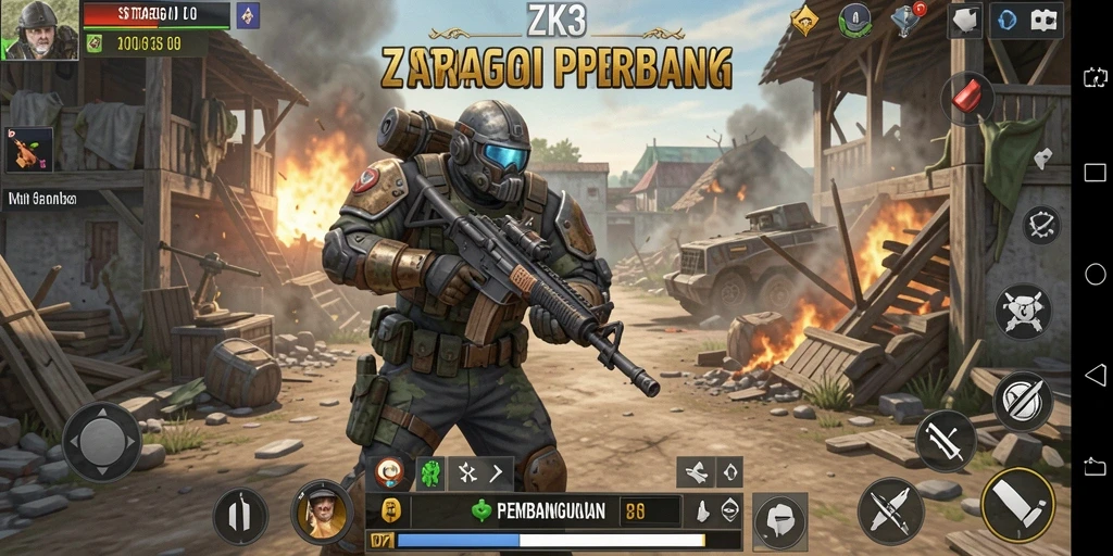 Gameplay mendalam dengan strategi perang yang seru.