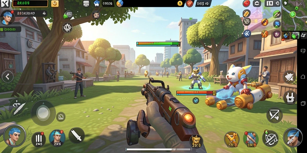 Gameplay seru di ZK7 dengan warna cerah dan karakter menarik.